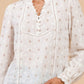 White Jacquard Cotton Shirt
