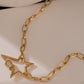 Star Carabiner Gold Necklace