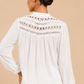 White Cutwork Detailed Shirt
