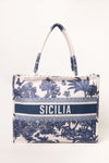 Sicilia Summer Tote Bag Blue