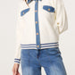 Mhari Knit Denim Trim Jacket