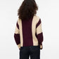 Gigi Jumper Burgandy and Cream