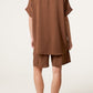 Emma V Neck Top and Shorts Co Ord Chocolate