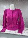 Manina Structured Cardigan Festival Fuchsia