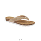 Sunset Flip Flop Sandals Gold