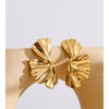 Ginkgo Leaf Earrings Gold