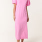 Jess T Shirt Midi Dress Pink