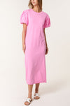 Jess T Shirt Midi Dress Pink