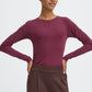 Pamila Long Sleeve Jersey Top Fig