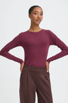 Pamila Long Sleeve Jersey Top Fig