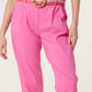 Belle Belted Magic Trousers Fuchsia