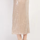 Belle Nude Midaxi Sequin Skirt