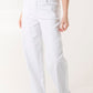Lotte High Waisted Wide Leg Jeans White