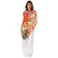 Powder Scarf Fine Flowers Cream