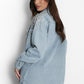 Abbey Diamante Denim Shacket
