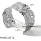 Hammered Cuff Bracelet Silver