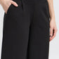 Kate PA Cropped Wide Leg Trousers Black