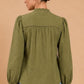 Green Shiffley Embroidered Cotton Top