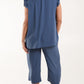 Lorrie Crop Trousers and Top Denim Blue
