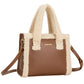 Square Shearling Grab Bag Brown