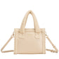 Square Shearling Grab Bag off-white