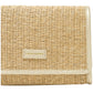Straw Flap Over Crossbody Bag Gold