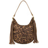 Meduim Scoop Tassle Bag Leopard Print