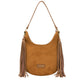 Medium Scoop Tassle Bag  Tan