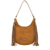Medium Scoop Tassle Bag  Tan