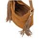 Medium Scoop Tassle Bag  Tan