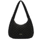 Marilyn Quilted Shoulder Bag Black