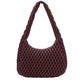 Marilyn Quilted Shoulder Bag Burgundy