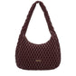 Marilyn Quilted Shoulder Bag Burgundy