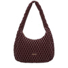 Marilyn Quilted Shoulder Bag Burgundy