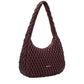 Marilyn Quilted Shoulder Bag Burgundy