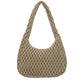 Marilyn Quilted Shoulder Bag Taupe