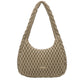 Marilyn Quilted Shoulder Bag Taupe
