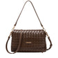 Lana Flap Over Clutch Crossbody Bag Brown