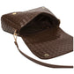 Lana Flap Over Clutch Crossbody Bag Brown