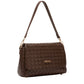 Lana Flap Over Clutch Crossbody Bag Brown
