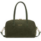 Nicole Suede Bowling Bag Khaki Green