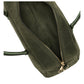 Nicole Suede Bowling Bag Khaki Green