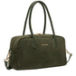 Nicole Suede Bowling Bag Khaki Green