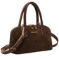 Mitzi Suede Bowling Bag Brown