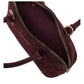 Mitzi Suede Bowling Bag Burgundy