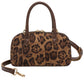 Mitzi Suede Bowling Bag Leopard