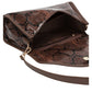 Jackie Snake Effect Flap Over Bag