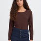 Rebel Long Sleeve T Shirt Coffee Bean