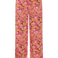 Vera Wide Leg Trousers Carmine Flower Aop