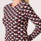 Lyndsey Fit and Flare Geo Print Dress